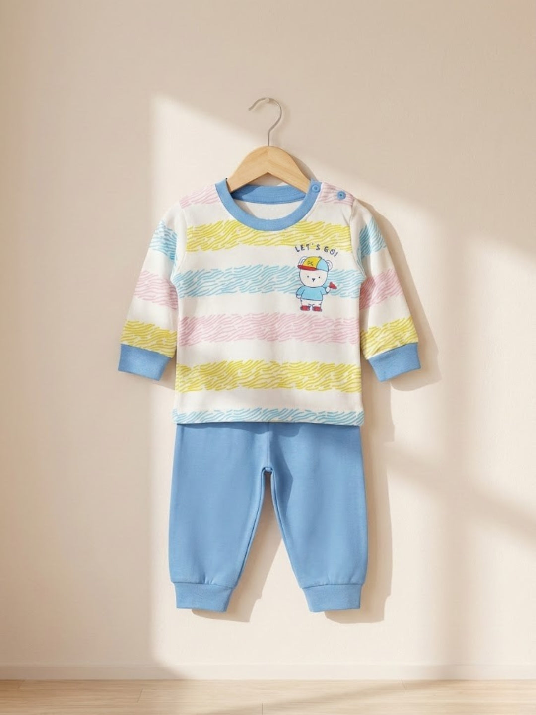 Cdeck Baby Full Sleeve T-Shirt & Pants Set | Soft, Comfortable & Stylish | 0–2 Years