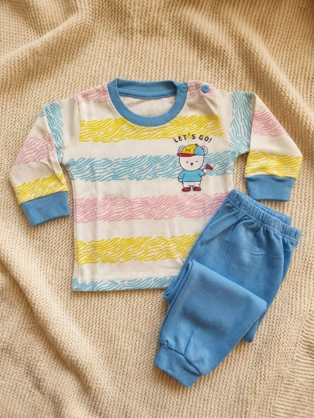 Cdeck Baby Full Sleeve T-Shirt & Pants Set | Soft, Comfortable & Stylish | 0–2 Years