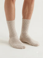 Cdeck Unisex Woolen Socks for Men & Women | Warm Cozy Winter Socks | Comfortable Cold Weather Daily Wear  | Beige