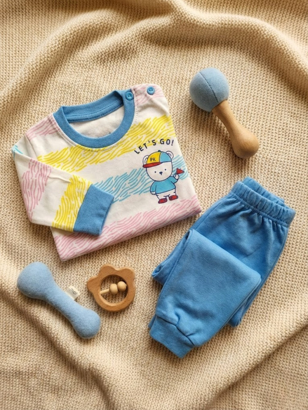 Cdeck Baby Full Sleeve T-Shirt & Pants Set | Soft, Comfortable & Stylish | 0–2 Years