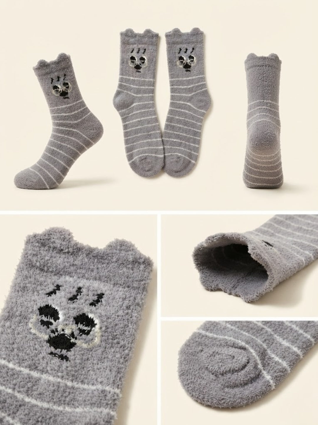 Cdeck Rabbit Hair Wool Socks for Women – Soft Fuzzy Warm Winter Cozy Socks