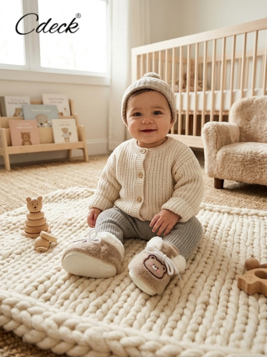 Cdeck Warm Winter Booties for Kids | Soft & Comfortable | 3–18 Months