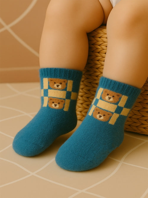 Cdeck Baby Woolen Socks for Boys & Girls | Soft, Warm & Comfortable Winter Socks | 0–2 Years