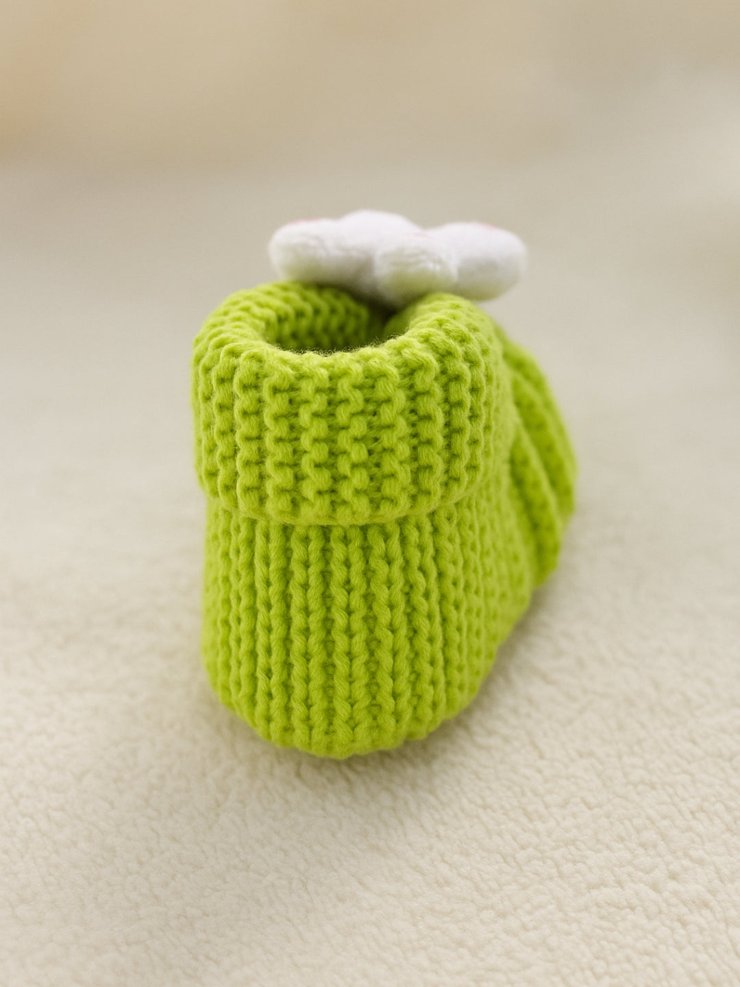 Cdeck Hand Knitted Baby Woolen Booties | Soft, Warm & Comfortable Newborn Footwear | 0–12 Months