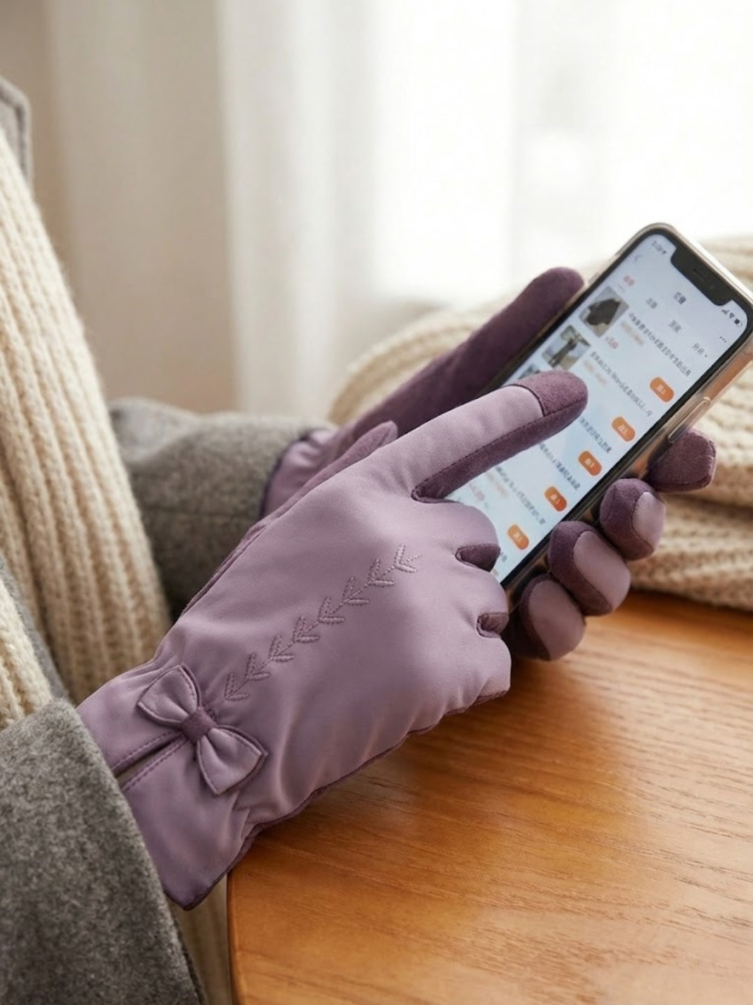 Cdeck Women Woolen Winter Gloves | Soft, Warm & Comfortable for Winter Wear