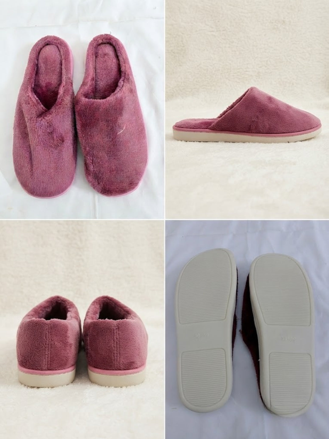 Cdeck Women’s Fuzzy Winter Slippers | Soft Plush  Slippers for Comfort & Warmth | Free Size | Pink