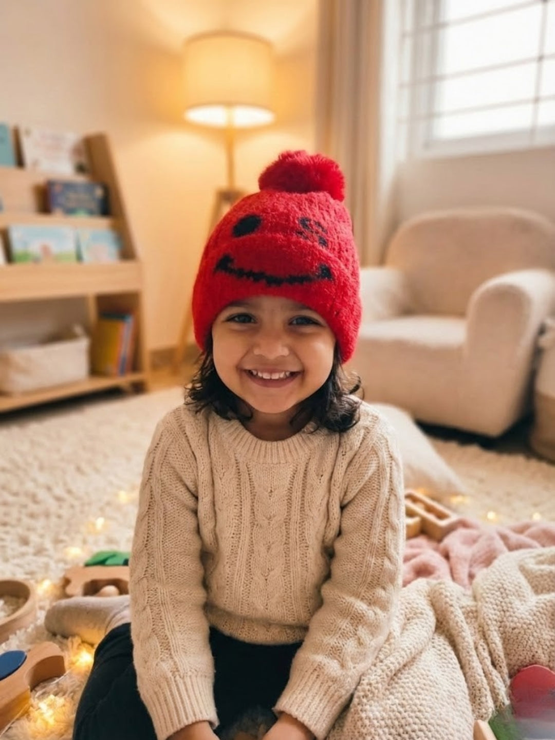 Cdeck Kids Woolen Cap for Boys & Girls | Warm, Comfortable & Stylish Winter Wear | 2–4 Years