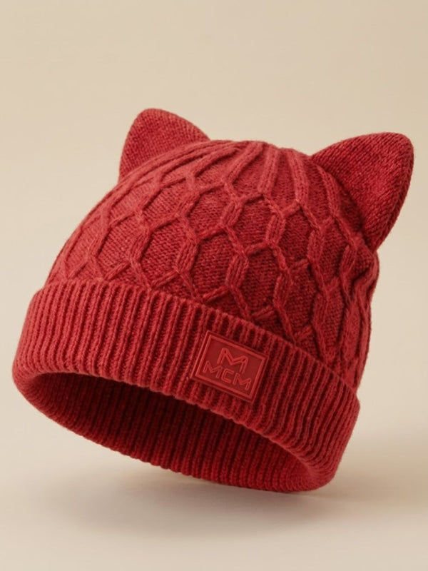Cdeck Kids Woolen Winter Cap with Cute Cat Ear Design | Soft, Warm & Cozy Winter Wear | 2–4 Years
