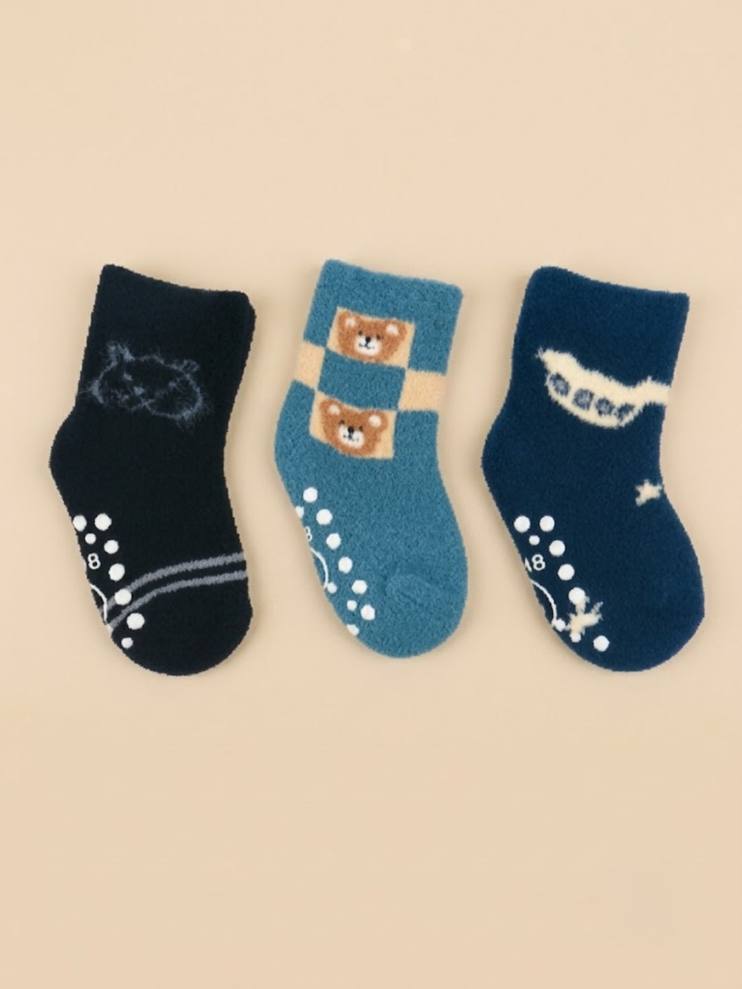 Cdeck Baby Woolen Socks for Boys & Girls | Soft, Warm & Comfortable Winter Socks | 0–2 Years