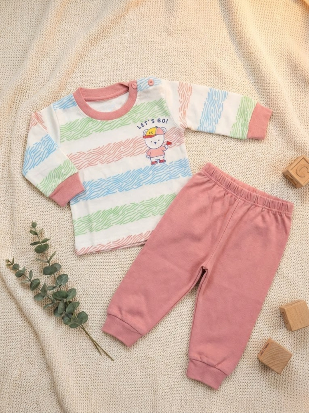 Cdeck Baby Full Sleeve T-Shirt & Pants Set | Comfortable & Stylish Baby Clothing
