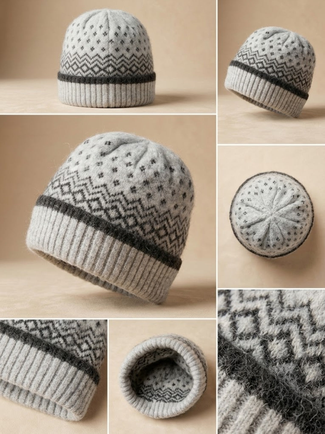 Cdeck Women Woolen Cap | Soft Knitted Winter Beanie for Women | Warm & Stylish Winter Wear | Free Size