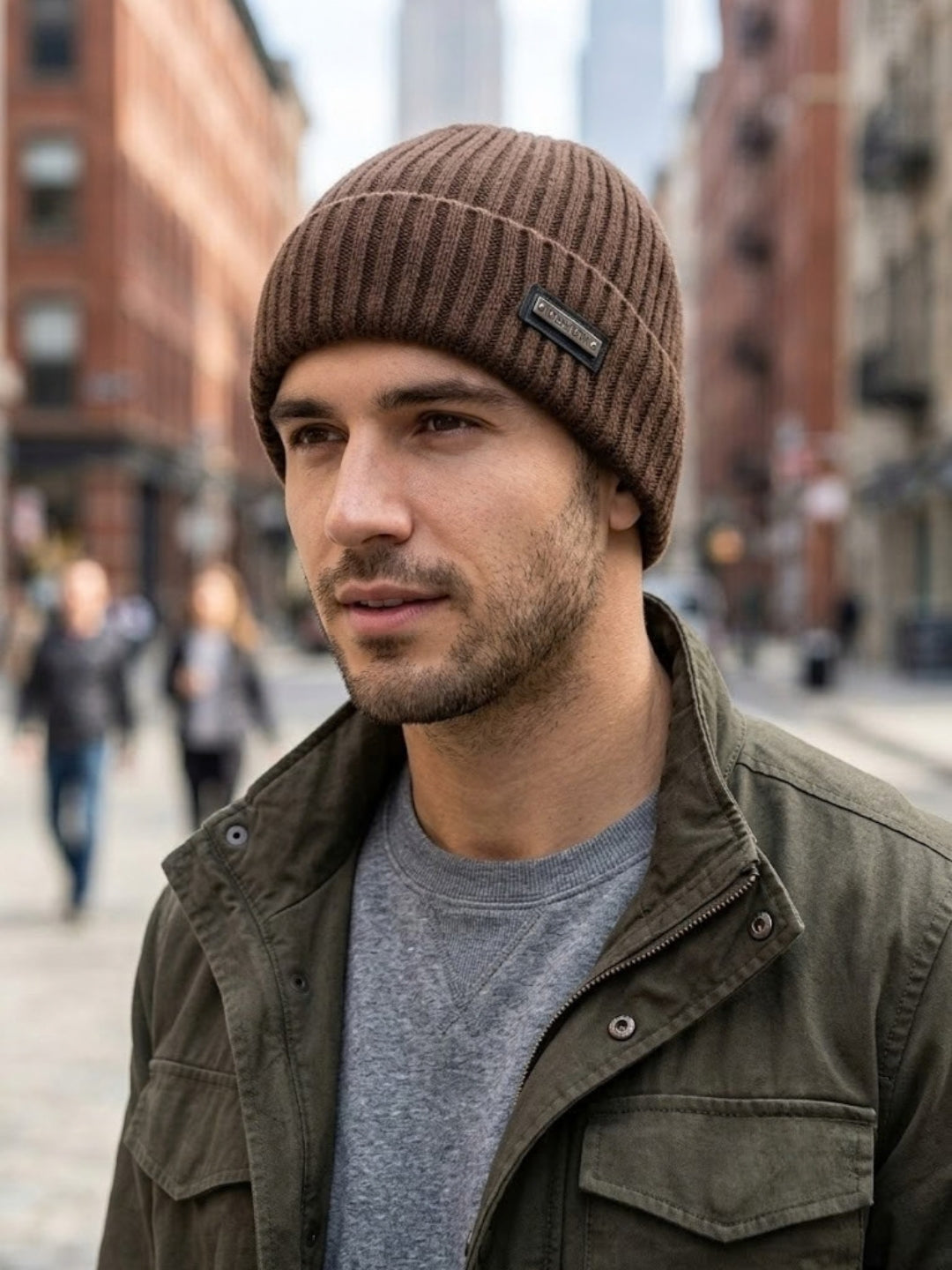Cdeck Men’s Woolen Winter Cap | Soft, Warm & Comfortable Cap for Everyday Wear | Free Size | Brown