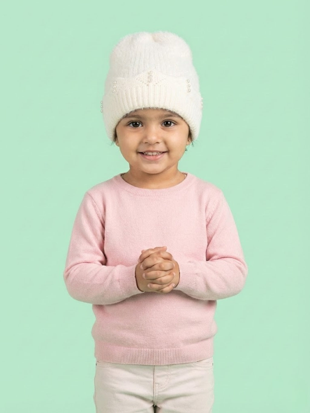 Cdeck Women's Woolen Winter Cap for Girls & Women