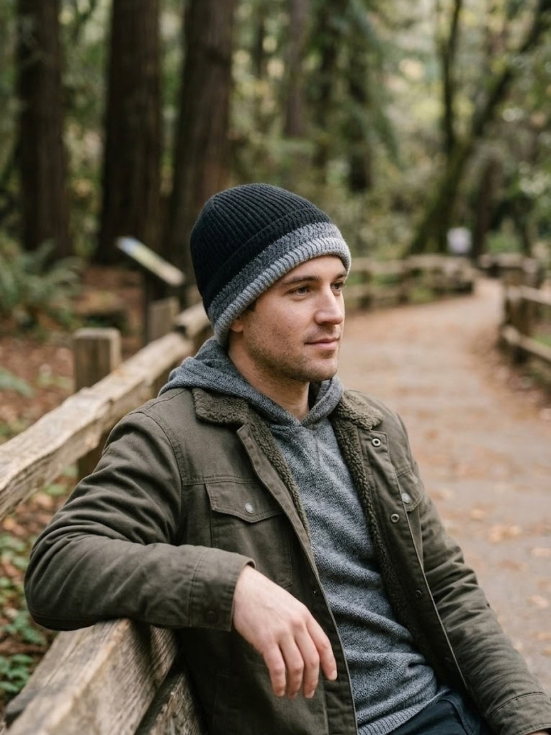 Cdeck Men’s Woolen Winter Cap | Soft, Warm & Comfortable Cap for Everyday Wear | Free Size |Black
