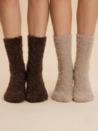 Cdeck Women’s Soft & Warm Woolen Fuzzy Socks | Cozy Thick Winter Socks for Women | Dark Brown & Beige Combo