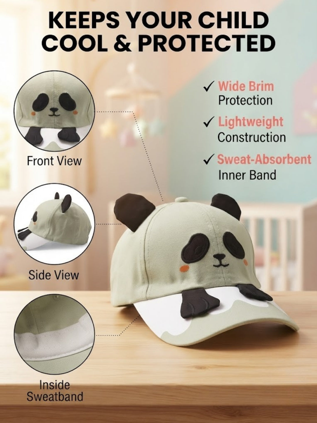 Cdeck Kids Cotton Cap for Boys & Girls