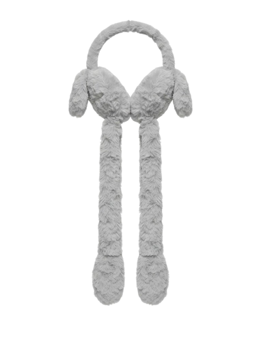 Cdeck Plush Fur Earmuffs for Girls & Women, Soft Warm Winter Earmuffs with Long Hanging Ear Covers, Free Size