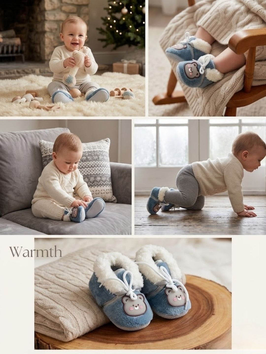Cdeck Warm Winter Booties for Kids | Soft & Comfortable | 3–18 Months