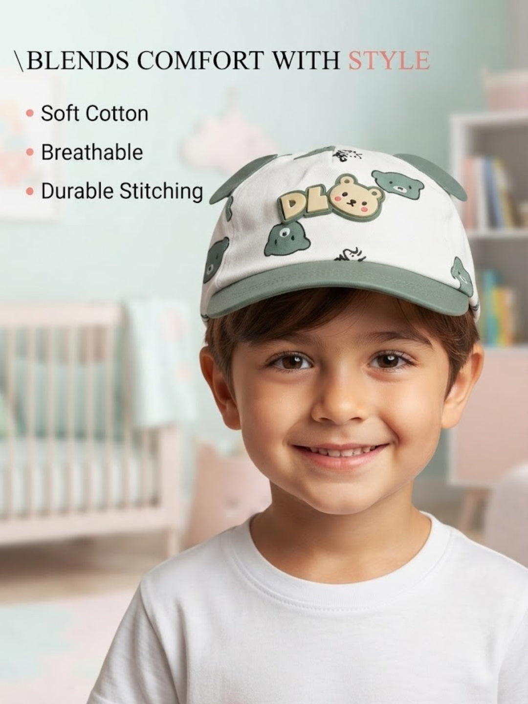 Cdeck Kids Cotton Cap for Boys & Girls