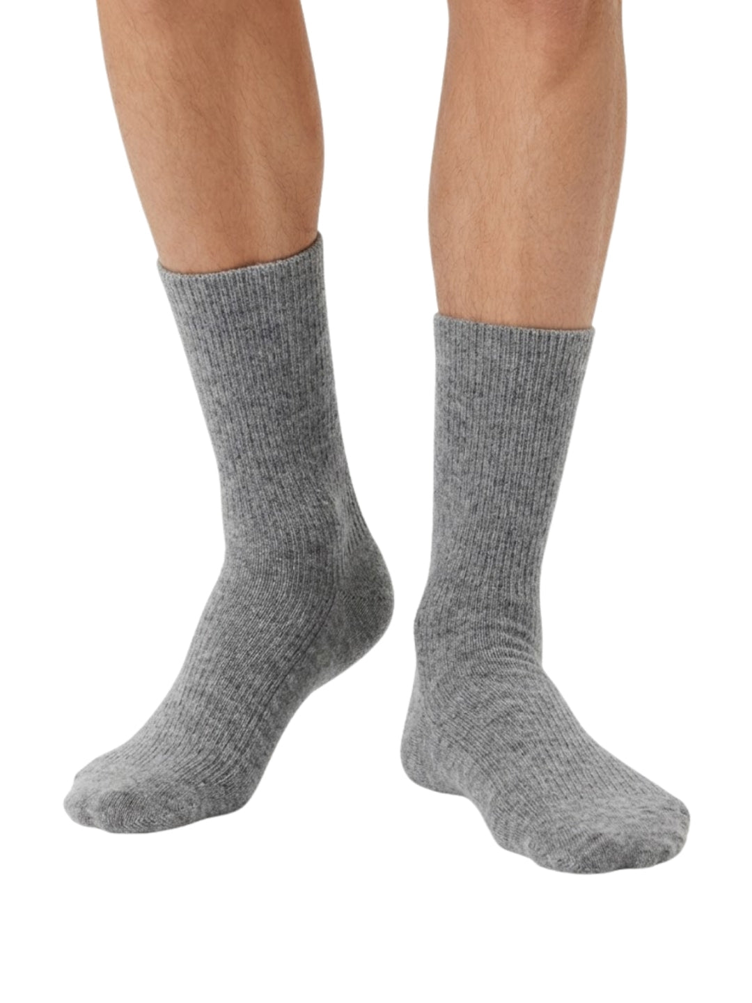 Cdeck Unisex Warm Woolen Socks for Men & Women |  Soft Comfortable Winter Socks | Ribbed Full Length Socks| Grey