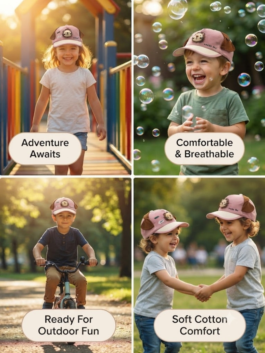 Cdeck Kids Cotton Cap for Boys & Girls