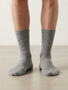 Cdeck Unisex Warm Woolen Socks for Men & Women |  Soft Comfortable Winter Socks | Ribbed Full Length Socks| Grey