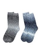 Cdeck Unisex Fuzzy Winter Socks Combo –|Soft Warm Plush Socks for Men & Women | Cozy Winter Socks | Free Size | Grey & Blue