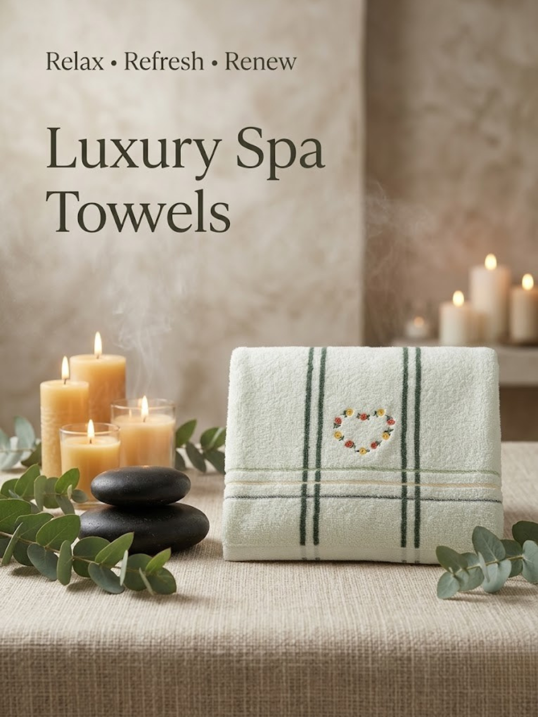 Cdeck Premium Cotton Hand Towel | Soft, Absorbent & Comfortable Everyday Use