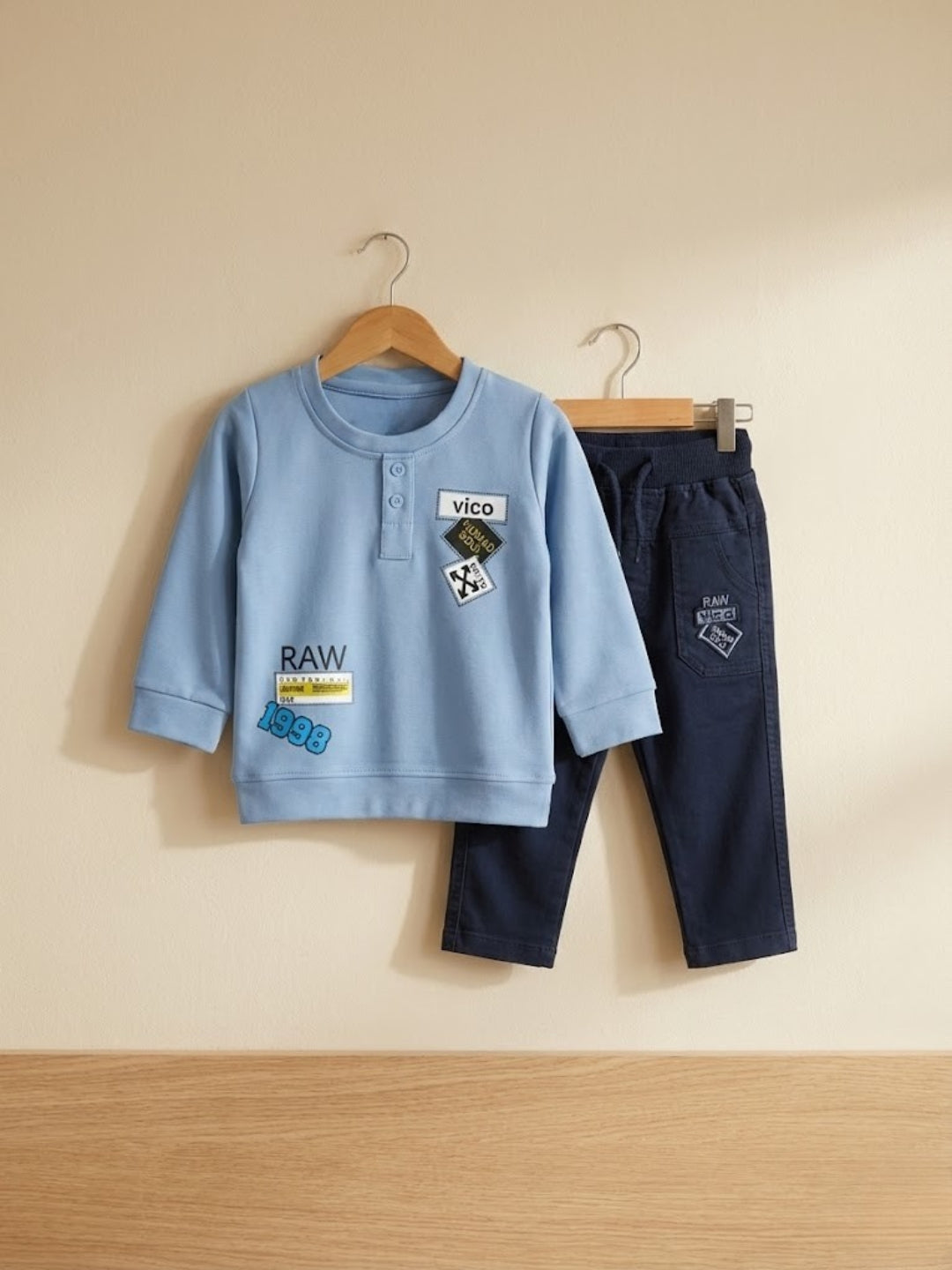 Cdeck Baby Full Sleeve T-Shirt & Pants Set | Comfortable & Stylish Baby Clothing
