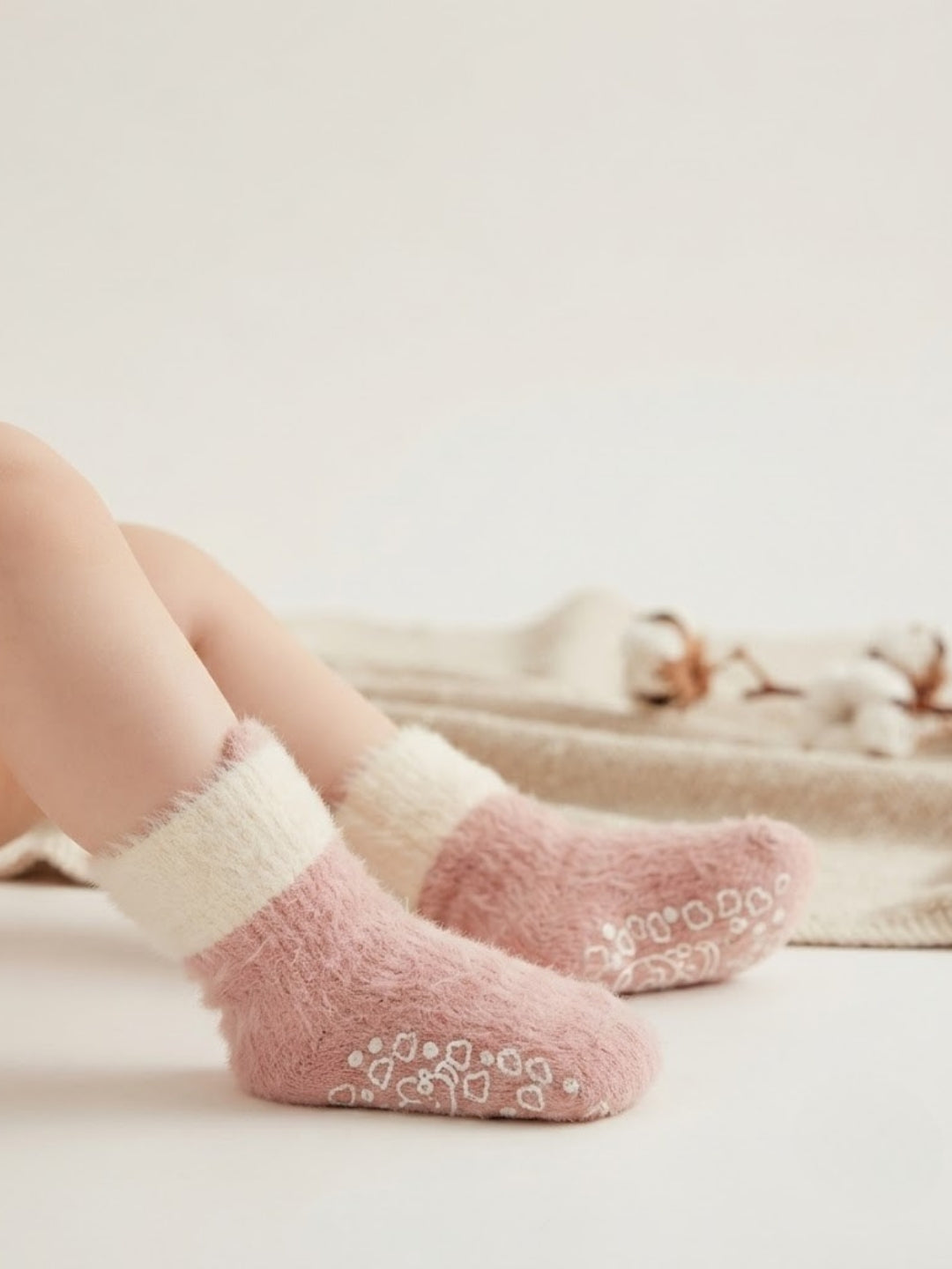 Cdeck Kids Winter Woolen Socks | Hair Wool Soft Warm Socks for Boys & Girls | 0–4 Years | Pack of 3 | Multicolor