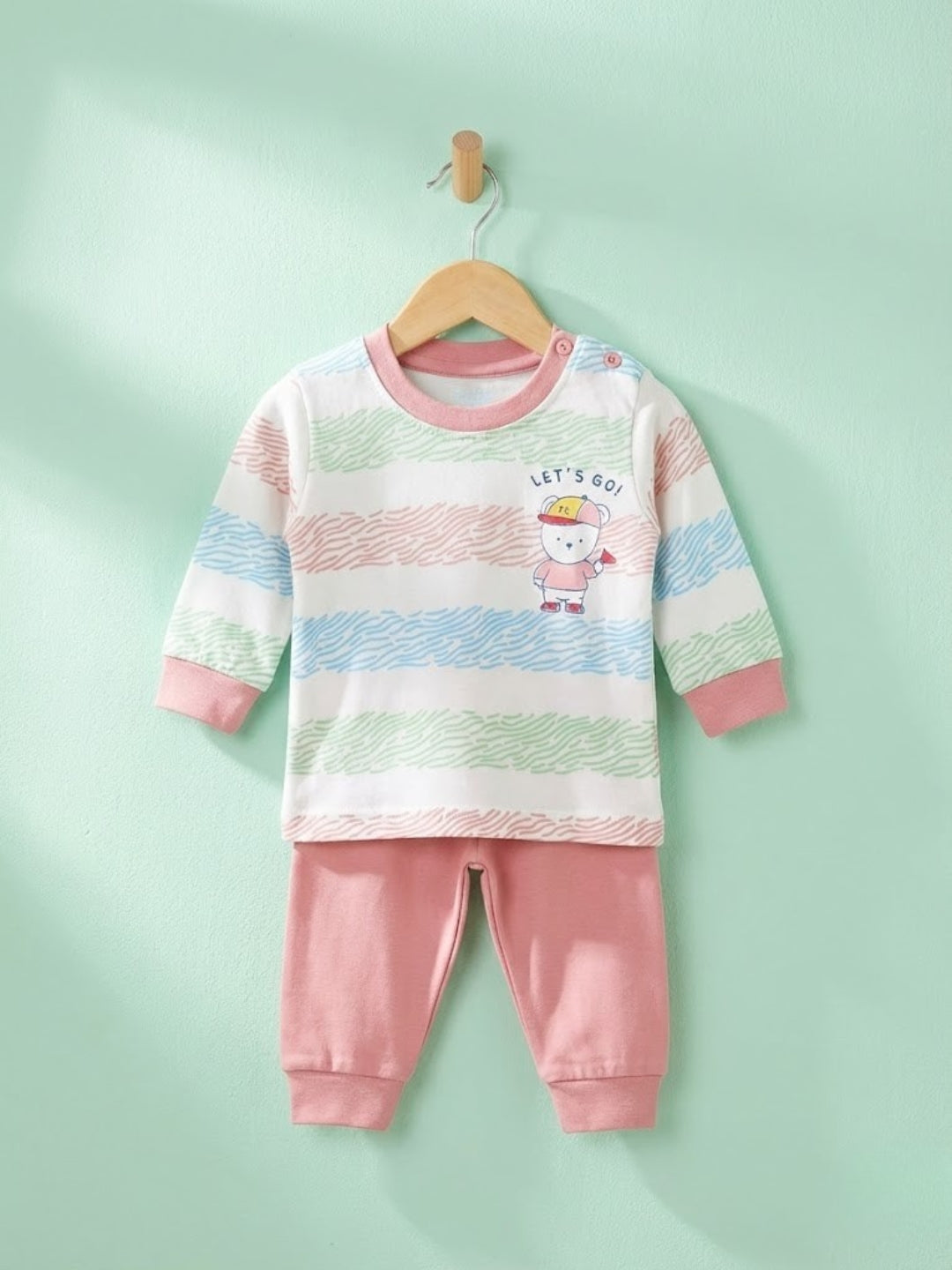 Cdeck Baby Full Sleeve T-Shirt & Pants Set | Comfortable & Stylish Baby Clothing