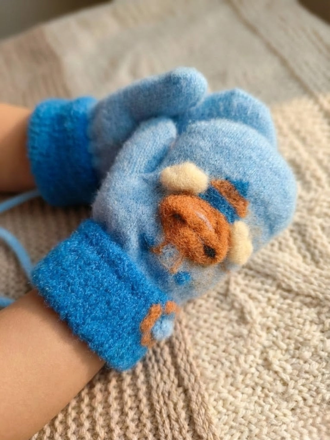 Cdeck Baby Woolen Winter Gloves for Boys & Girls | Soft, Warm & Comfortable | 0–12 Months