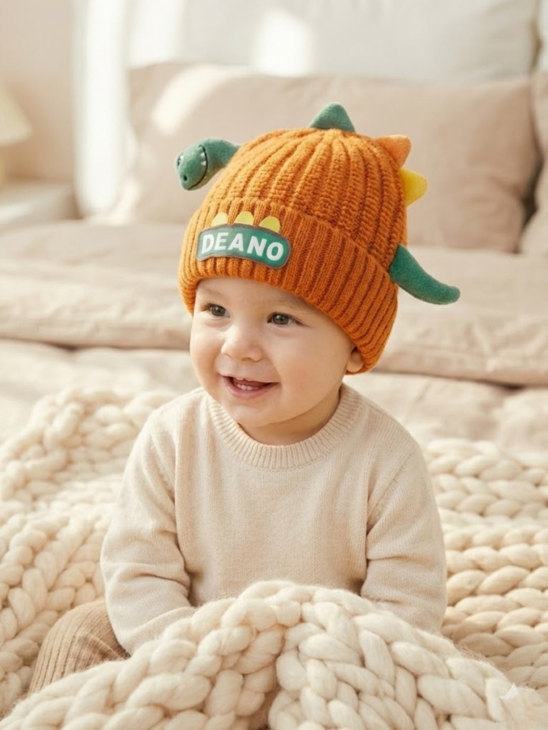 Cdeck Kids Woolen Cap for Boys & Girls | Soft, Warm & Comfortable Winter Wear | 1–2 Years