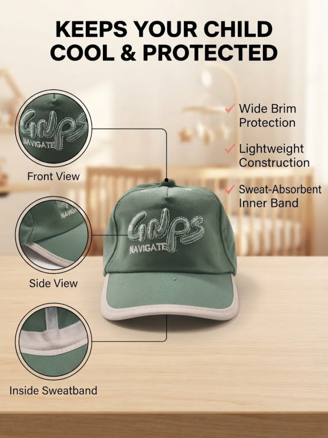 Cdeck Kids Cotton Cap for Boys & Girls