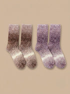 Cdeck Unisex Fuzzy Winter Socks Combo |  Soft Warm Plush Socks for Men & Women | Cozy Winter Socks | Free Size | Brown & Pink
