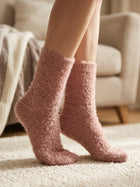 Cdeck Women’s Soft & Warm Woolen Fuzzy Socks | Cozy Thick Winter Socks for Women | Pink