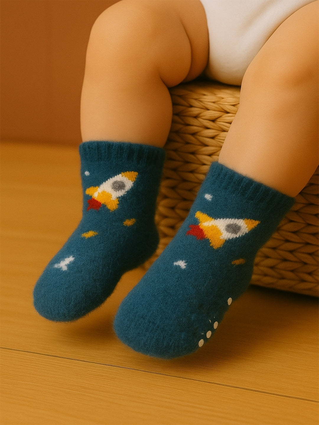 Cdeck Baby Woolen Socks for Boys & Girls | Soft, Warm & Comfortable Winter Socks | 0–2 Years