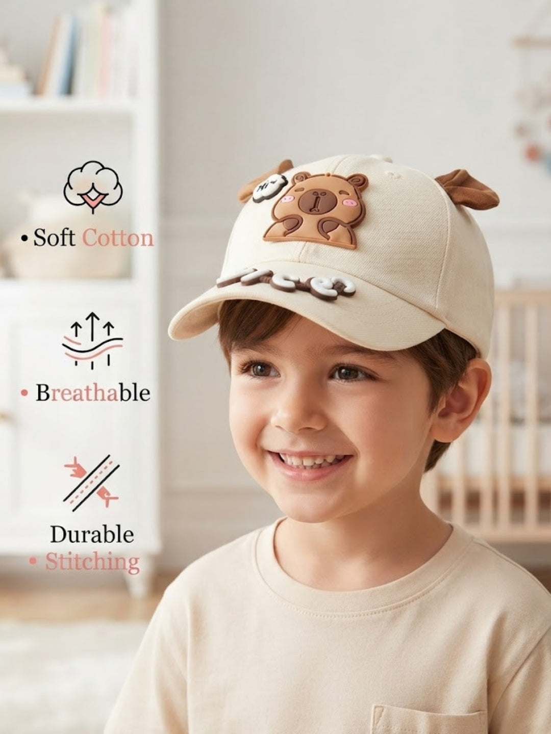 Cdeck Kids Cotton Cap for Boys & Girls