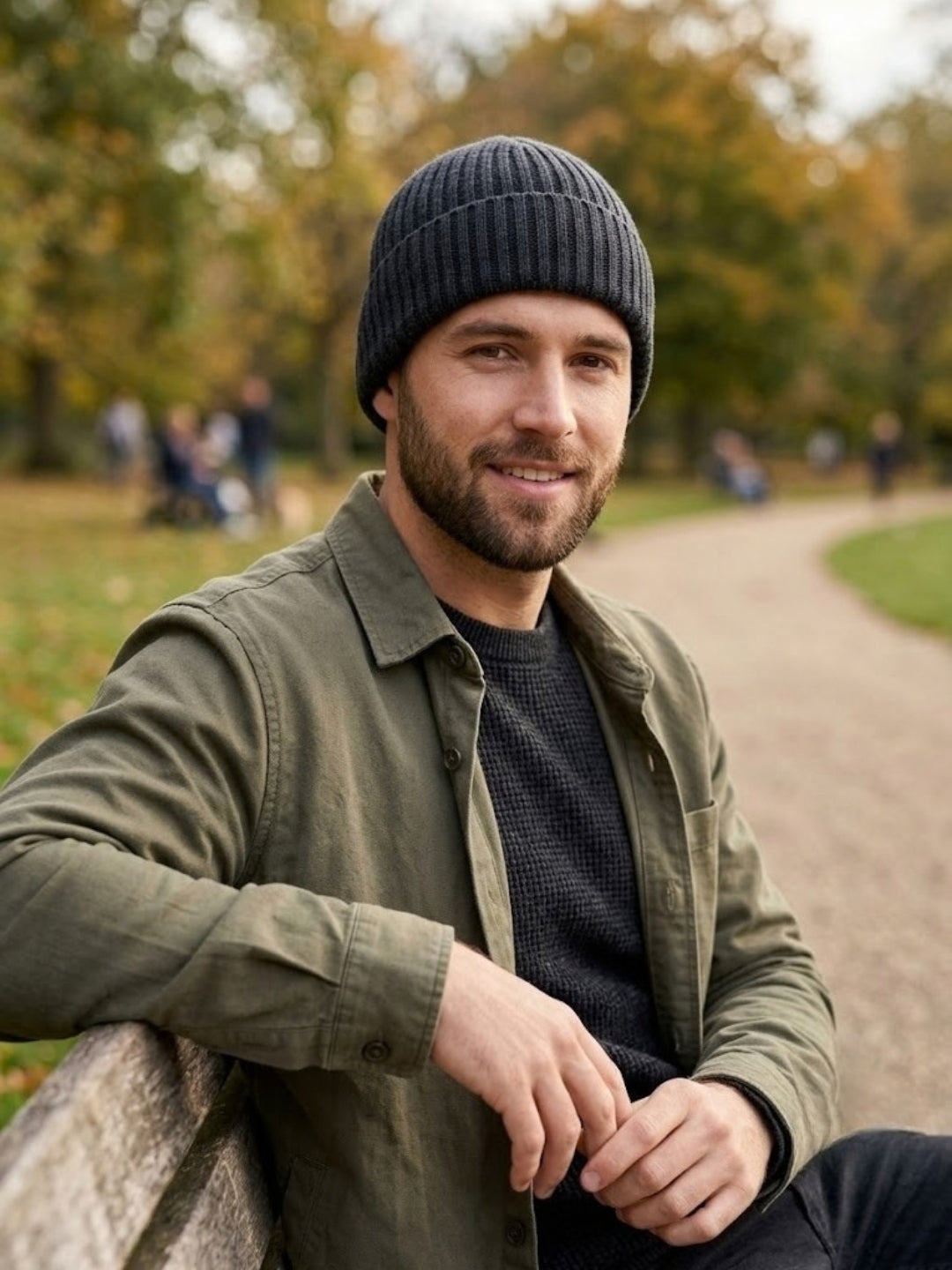 Cdeck Men’s Woolen Winter Cap | Soft, Warm & Comfortable Cap for Everyday Wear | Free Size | Black