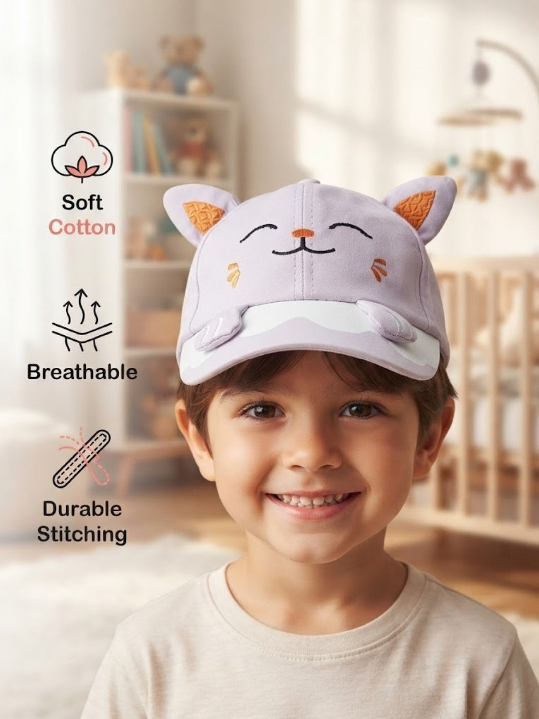 Cdeck Kids Cotton Cap for Boys & Girls