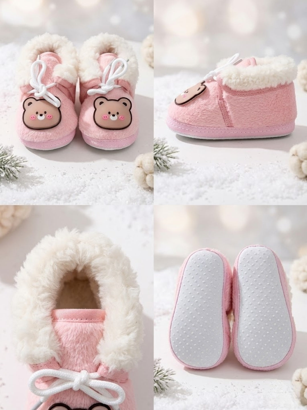 Cdeck Warm Winter Booties for Kids | Soft & Comfortable | 3–18 Months