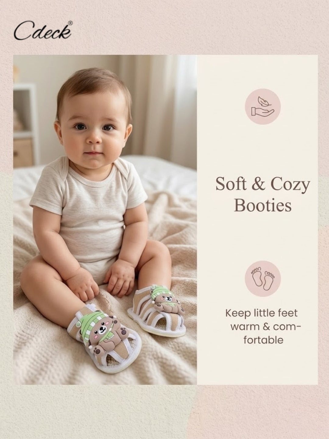 Cdeck Kids Sandals for Girls & Boys | Stylish, Soft & Comfortable | 3-18 months