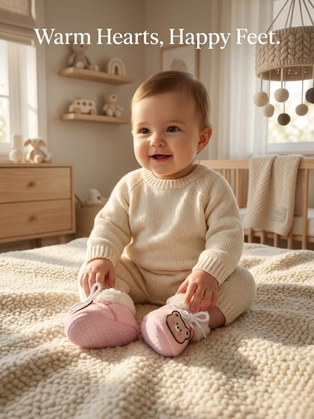 Cdeck Warm Winter Booties for Kids | Soft & Comfortable | 3–18 Months