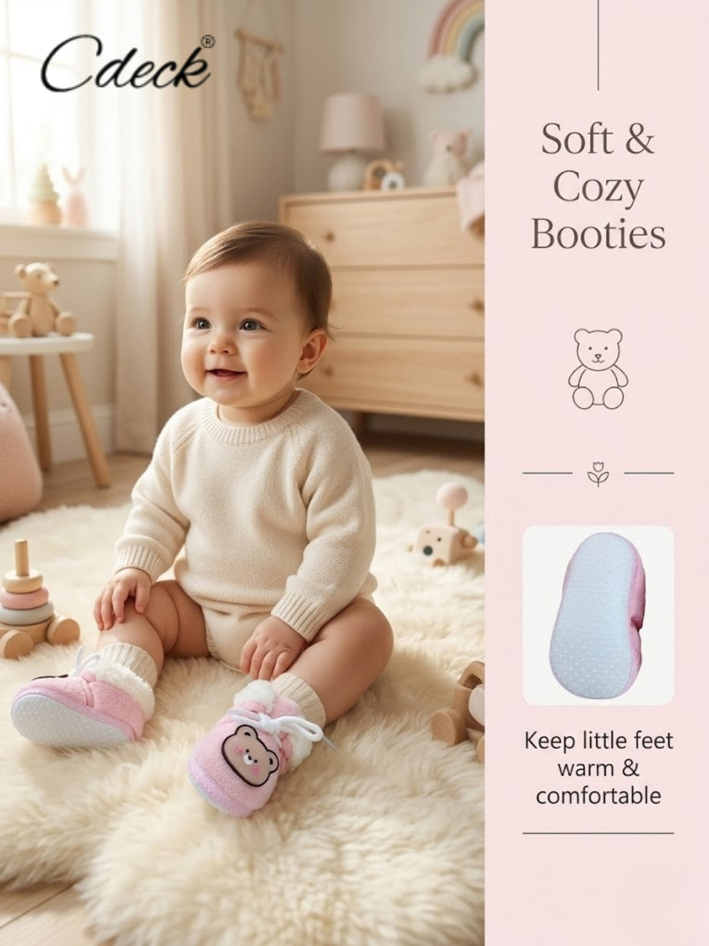 Cdeck Baby Booties for Winters