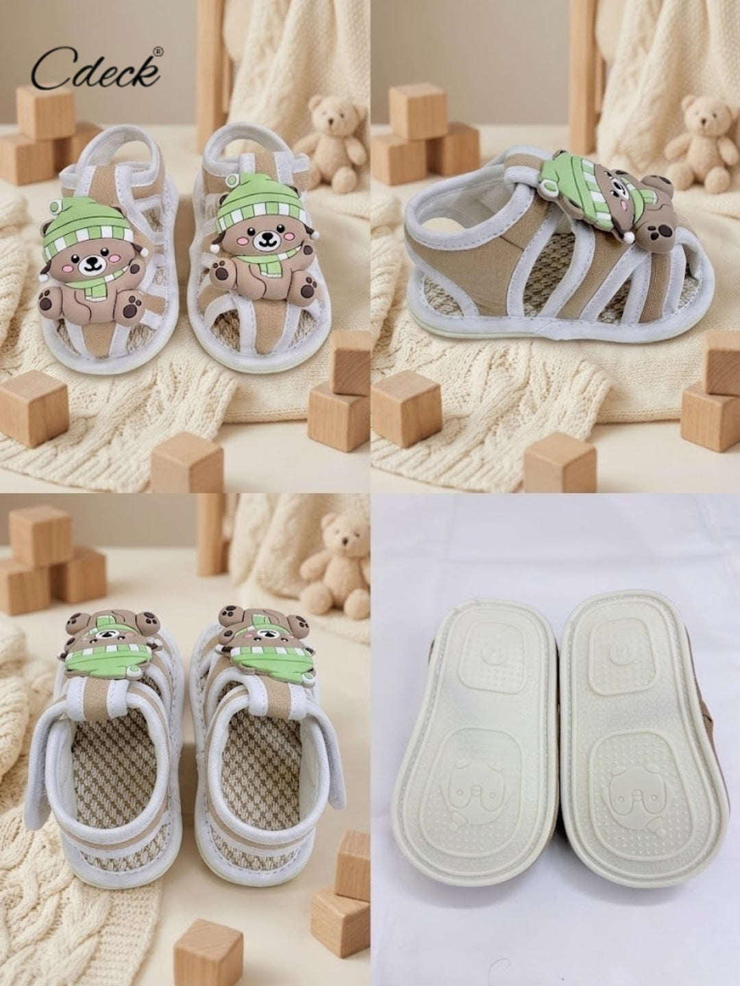 Cdeck Kids Sandals for Girls & Boys | Stylish, Soft & Comfortable | 3-18 months