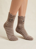 Cdeck Rabbit Hair Wool Socks for Women, Fuzzy Warm Winter Socks with Cute Animal Face
