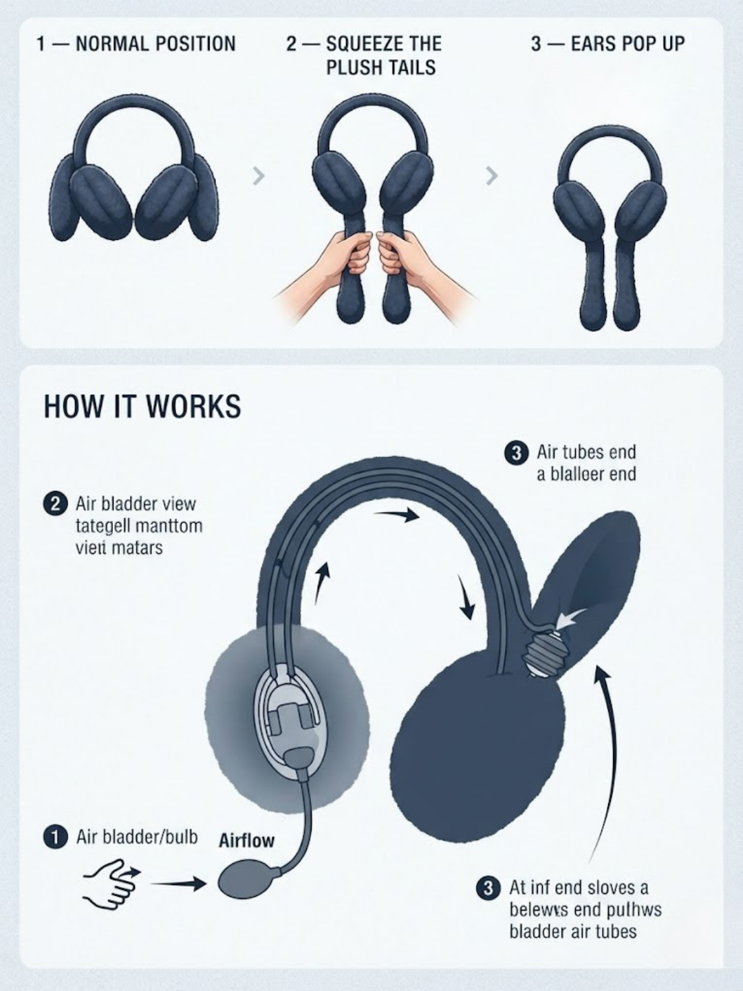 Cdeck Velvet Earmuffs for Girls & Women, Soft Warm Winter Earmuffs with Long Hanging Ear Covers, Free Size