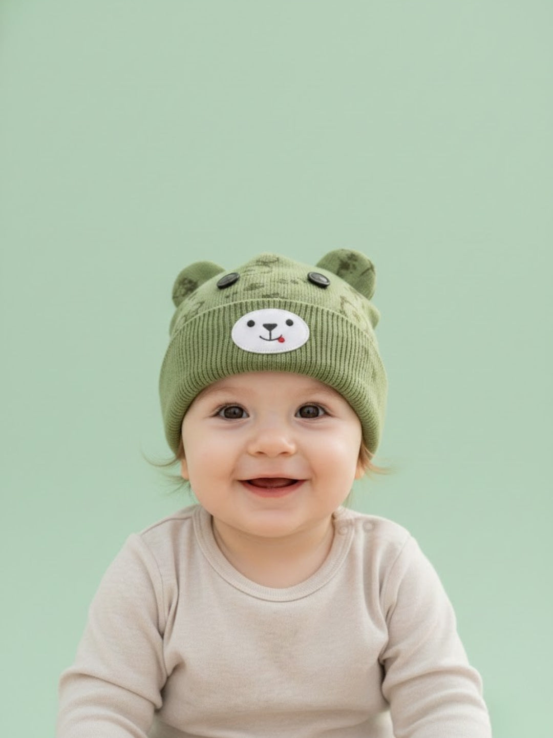 Cdeck Kids Woolen Cap for Boys & Girls | Soft, Warm & Comfortable Winter Wear | 6–18 Months