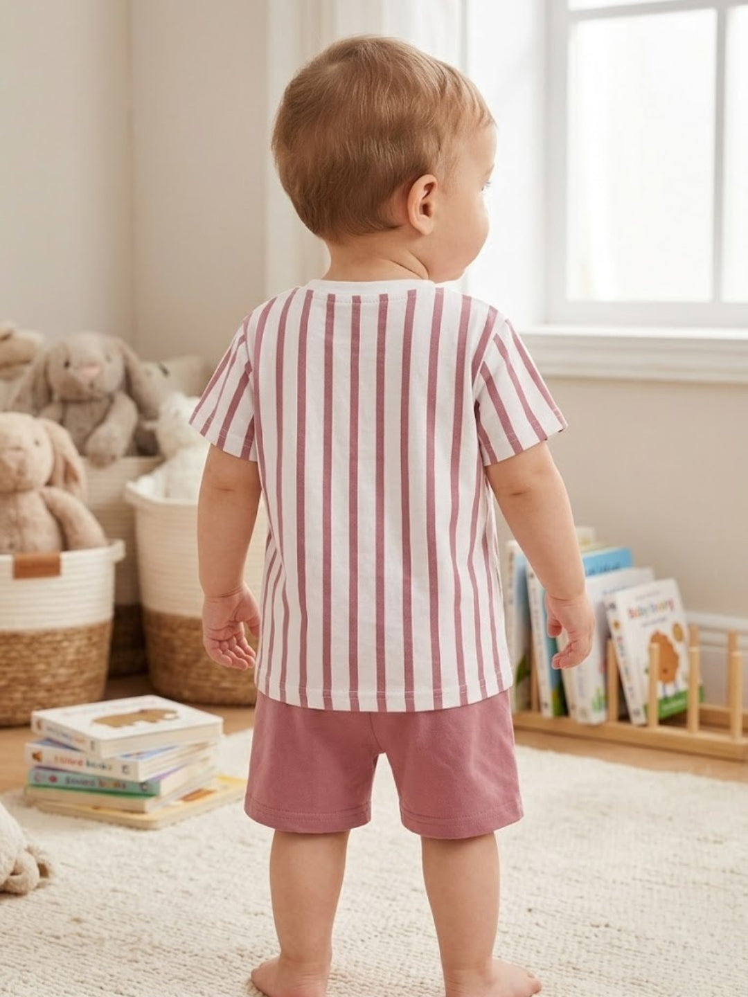 Cdeck Baby Cotton T-Shirt & Shorts Set | Half Sleeve, Soft & Comfortable Baby Wear