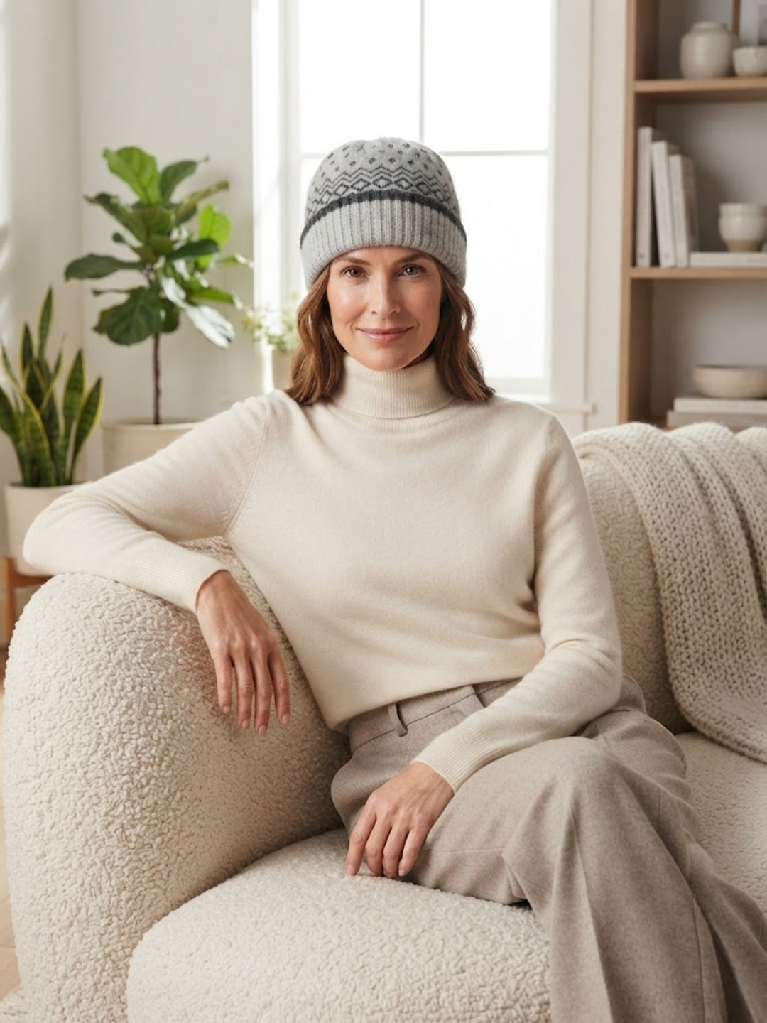 Cdeck Women Woolen Cap | Soft Knitted Winter Beanie for Women | Warm & Stylish Winter Wear | Free Size